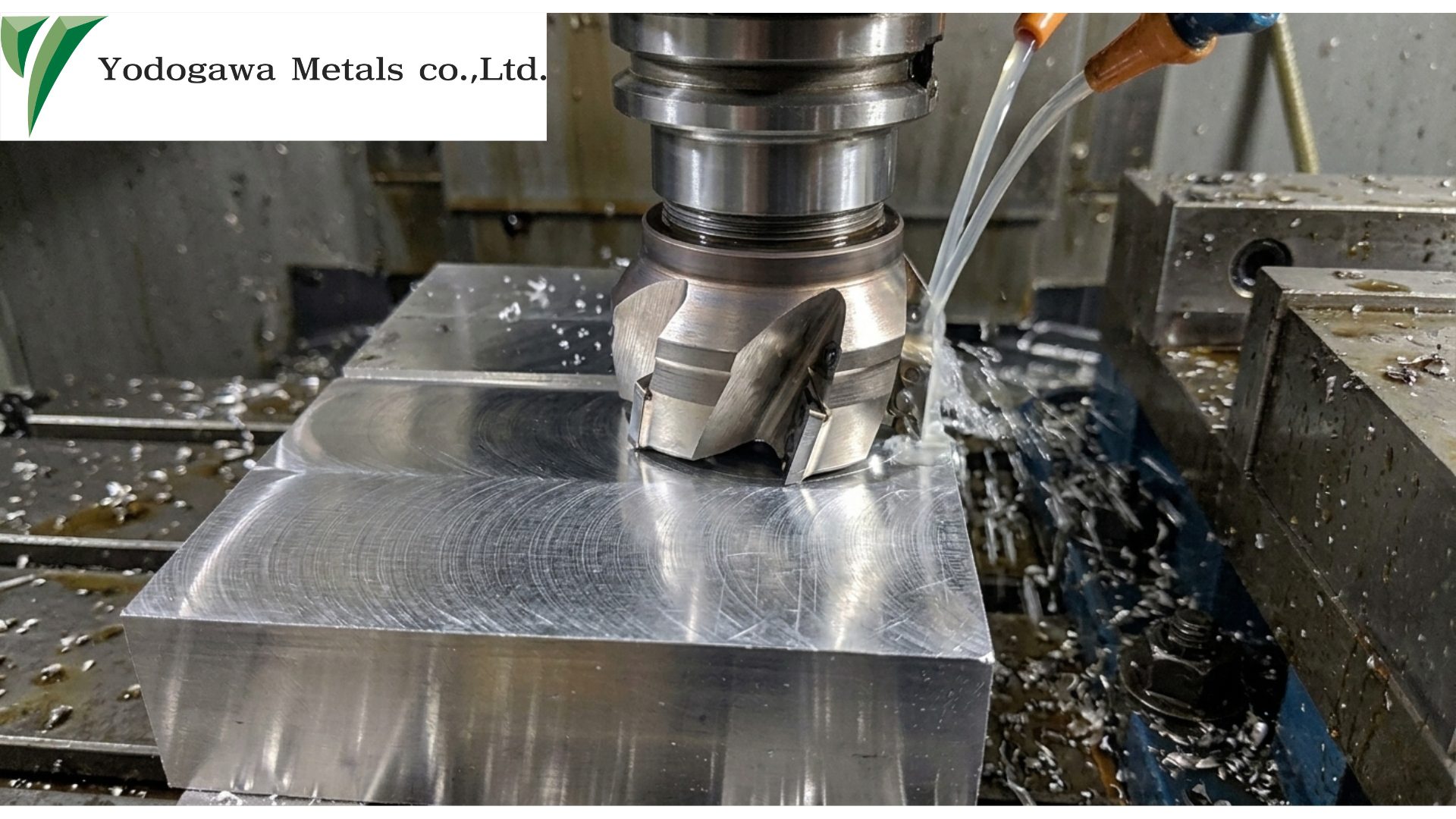 アルミ部品の切削時の曇りや傷の様子